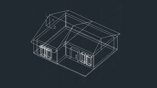 AutoCAD 3D House Modeling Tutorial Beginner